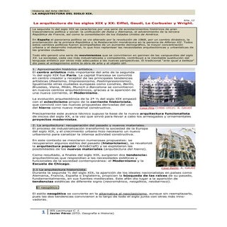 Arquitectura de los siglos XIX y XX