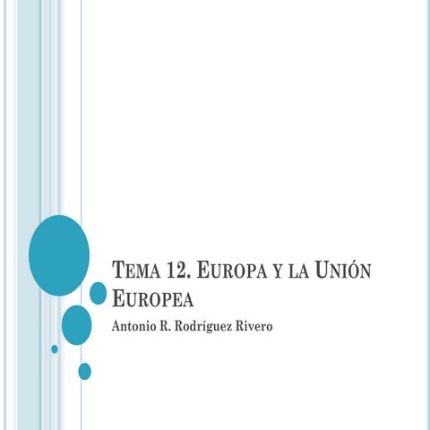 Tema 12 europa y la ue