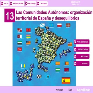  Tema 13 LAS COMUNIDADES AUTÓNOMAS