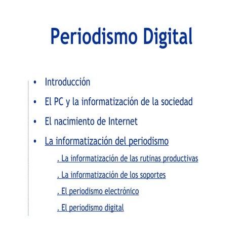 Antecedentes del periodismo digital
