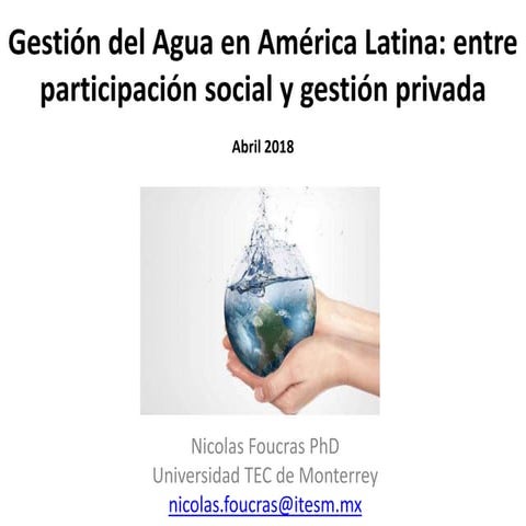 Gestion del agua