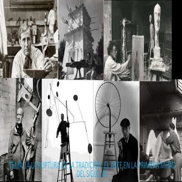 Tema 14.1  el arte en la primera mitad del siglo xx. la escultura