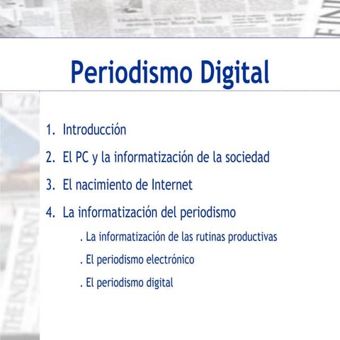 La incorporación de la empresa periodística a internet