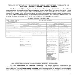 Tema 14 - El sector terciario en Es...