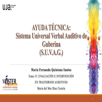 Ayuda Técnica para la comunicación: los aparatos SUVAG | PDF