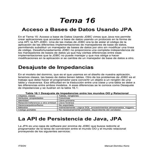 Tema 16   acceso a base de datos usando jpa por gio