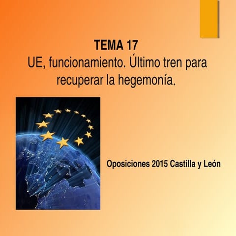 Las instituciones de la union europea | PPT