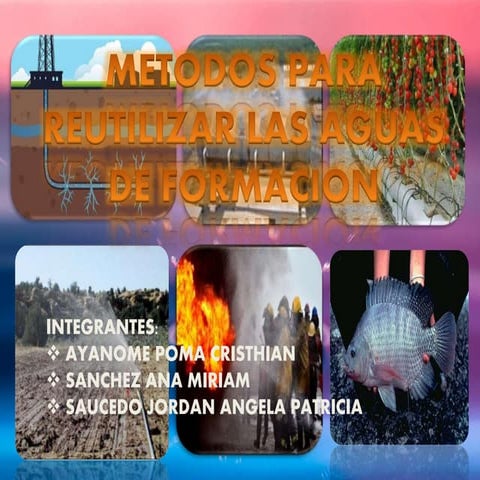 reutilizacion de las aguas de formacion
