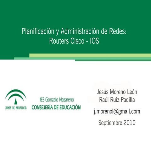 Routers CIsco: configu