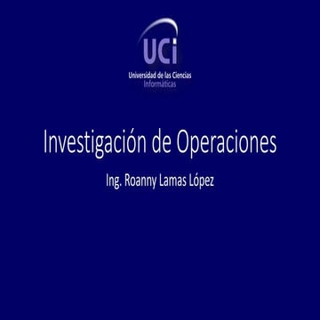 Introducción al modelado de problemas de Programación Lineal.