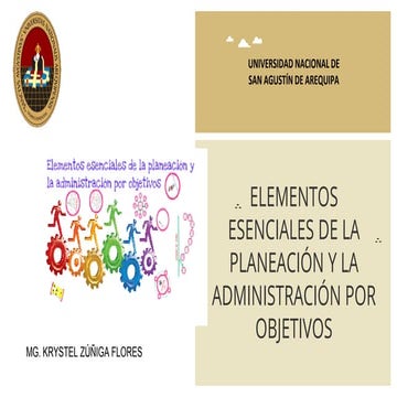 Capitulo 4 - ELEMENTOS ESENCIALES DE LA PLANEACION Y LA ADMINISTRACION ...