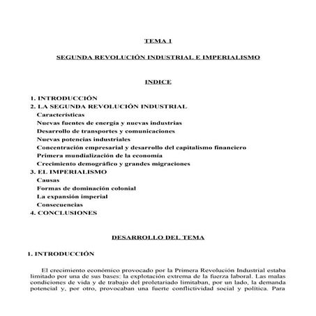 TEMA ILUSTRADO DEL PRIMER TEMA DE HISTORIA: LA REVOLUCIÓN INDUSTRIAL Y ...