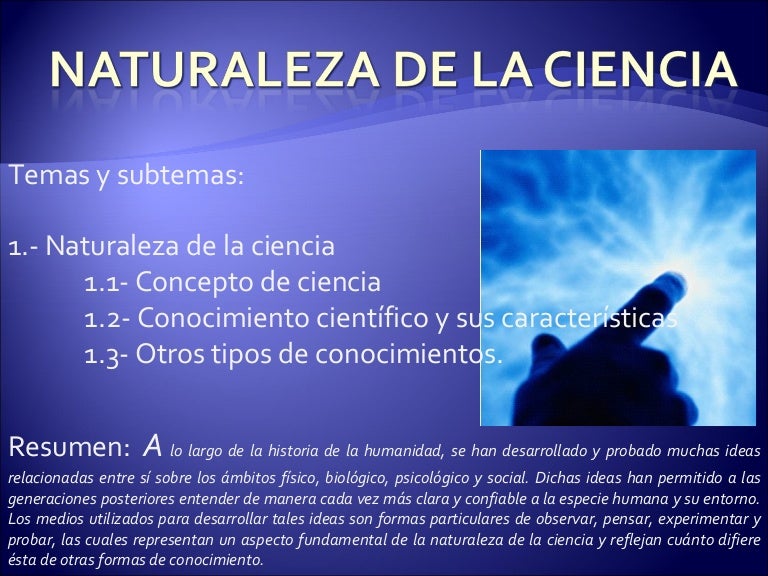 Tema 1 (Naturaleza De La Ciencia)