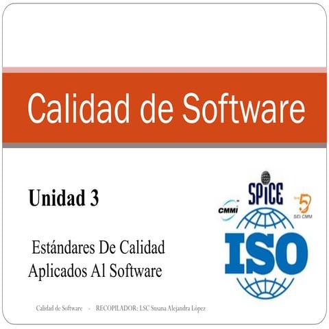 ESTANDARES DE CALIDAD Y ALGUNAS NORMAS.ppt