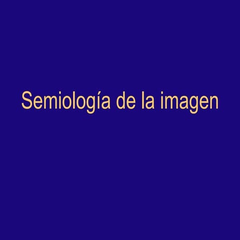 Tema 2: Semiología de la Imagen
