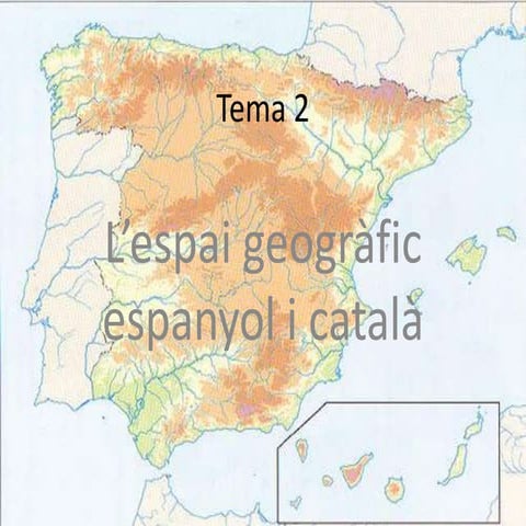 L'espai geogràfic espanyol i català
