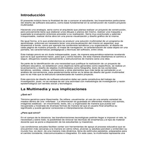 Introduccion Software Educativo