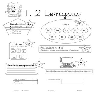 Plan de trabajo lengua Tema 2