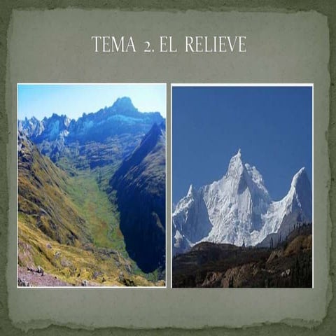 Tema  2. El relieve