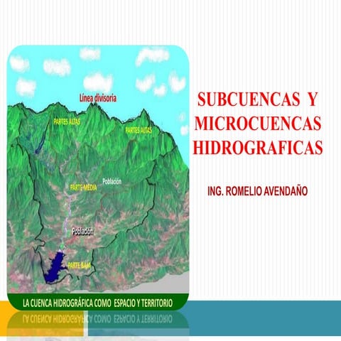 Subcuencas y microcuencas