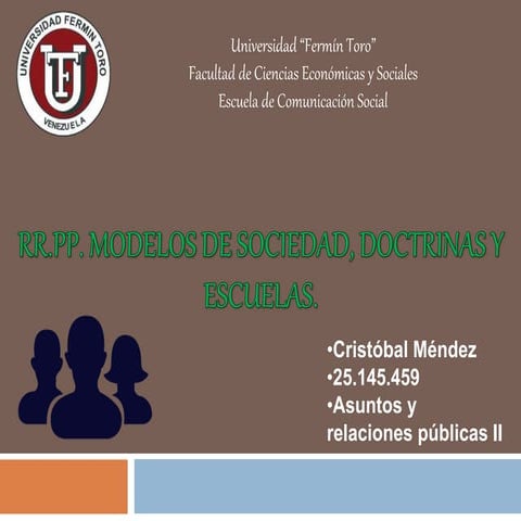 RR.PP., modelos de sociedad, doctrinas y escuelas