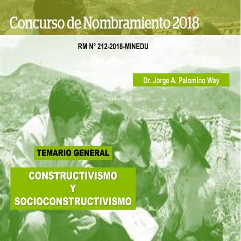 Tema 2: Constructivismo y socio constructivismo
