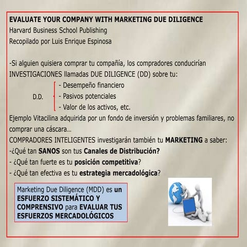 Tema 2.1 marketing due diligence y due diligence 16 slides