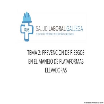 PPT seguridad en el uso de plataformas elevadoras | PPTX