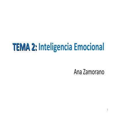 inteligencia emocional