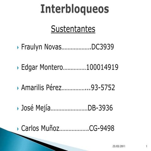 Interbloqueos