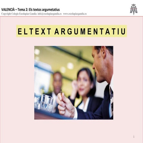 Tema 2  la argumentació