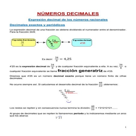 Tema 2   teoria decimales periodicos, aprox y errores