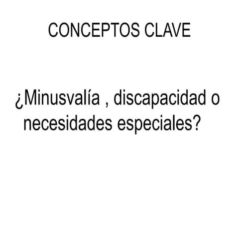 Discapacidad  y educación