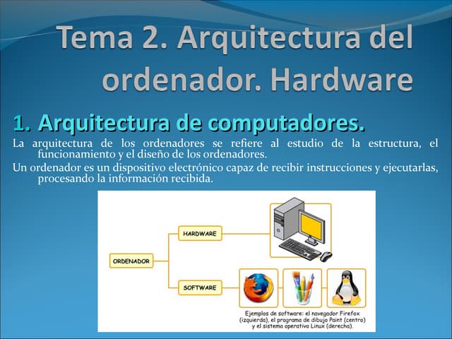 Tema2 arquitectura del ordenador hardware