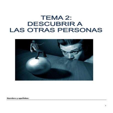 Tema 2 descubrir a otras personas