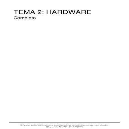 Tema 2 Hardware | PDF