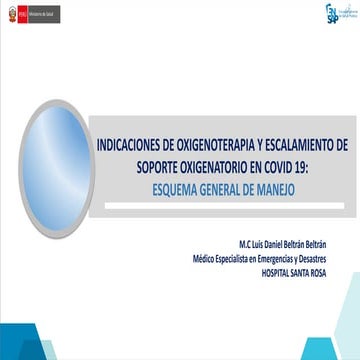 TEMA 2_INDICACIONES DE OXIGENOTERAPIA Y ESCALAMIENTO DE SOPORTE OXIGENATORIO ...