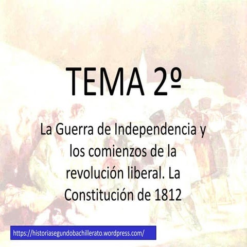 Tema 2º la guerra de independencia