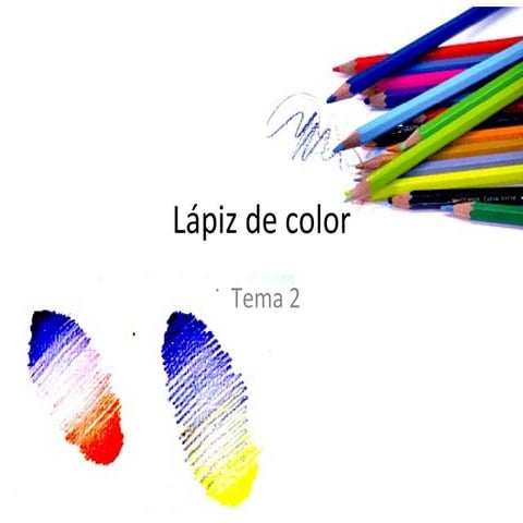 Tema 2 lapiz de color