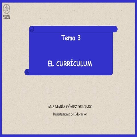 EL CURRÍCULUM