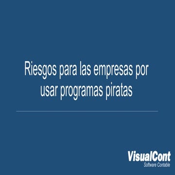Riesgos para las empresas por usar programas piratas