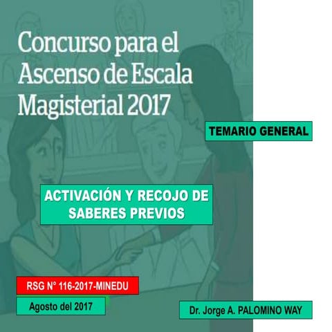 Tema 3: activación de saberes previos