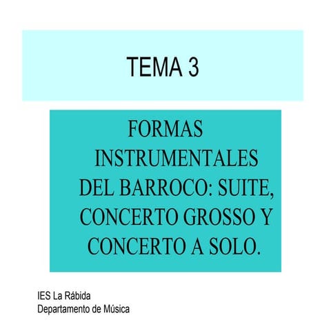 MUSICA INSTRUMENTAL EN EL BARROCO