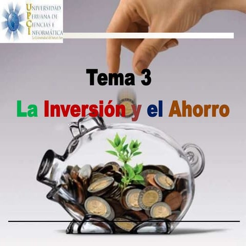 Tema 3 el ahorro y la inversion