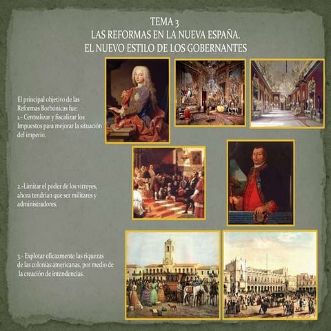 Tema 3 historia las reformas en nueva españa.