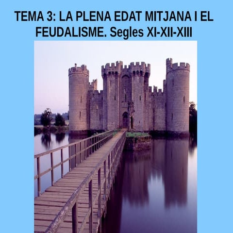 Tema 3 la plena edat mitjana i el feudalisme