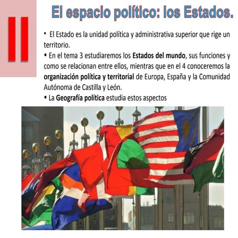 Tema 3.- Los Estados del mundo.