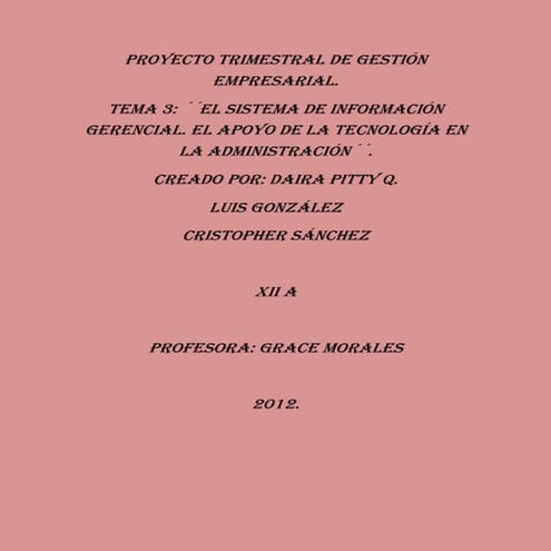 Tema 3, parte 2  gestion empresarial