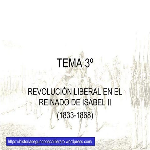 Tema 3º reinado de isabel II