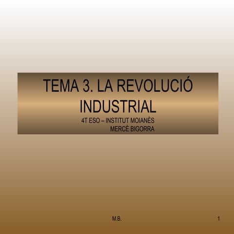 Tema 3 revolució industrial m.b.